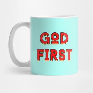 God First | Christian Typography Mug